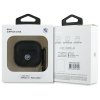 BMW BMA4SSLBK AirPods 4 cover            czarny/black Geniune Leather Silver Logo